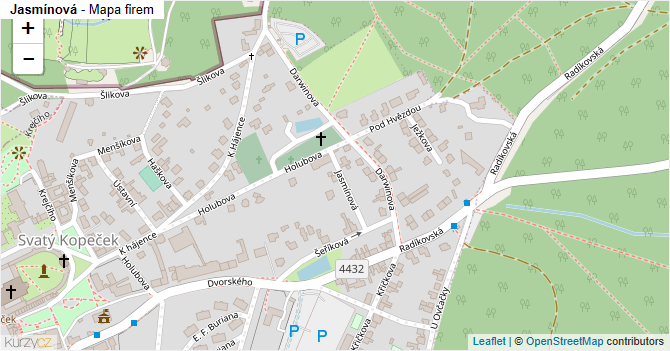 Jasmínová - mapa firem
