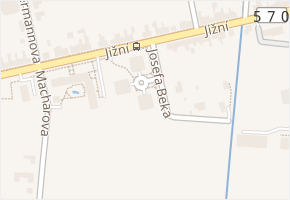 Josefa Beka v obci Olomouc - mapa ulice
