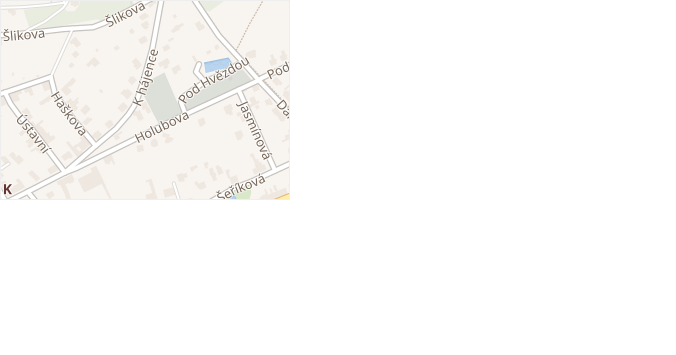 K hájence v obci Olomouc - mapa ulice