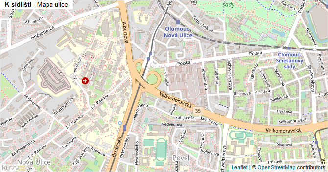K sídlišti - mapa ulice