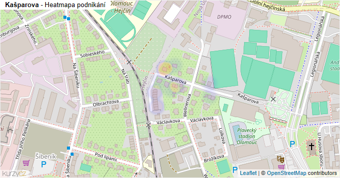 Kašparova - mapa podnikání