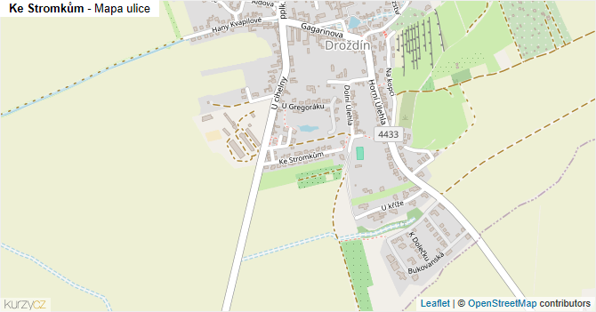 Ke Stromkům - mapa ulice