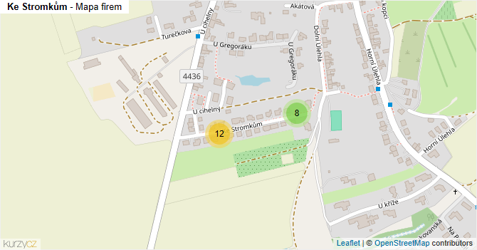 Ke Stromkům - mapa firem