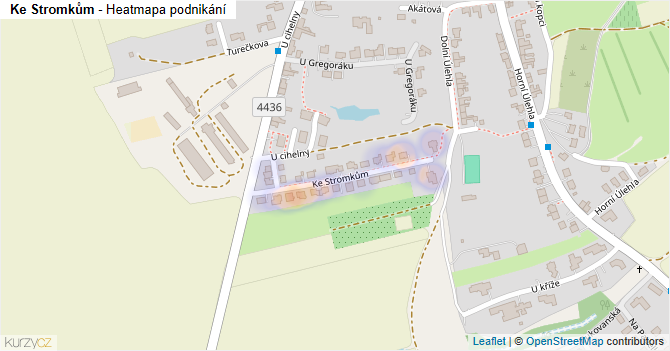 Ke Stromkům - mapa podnikání