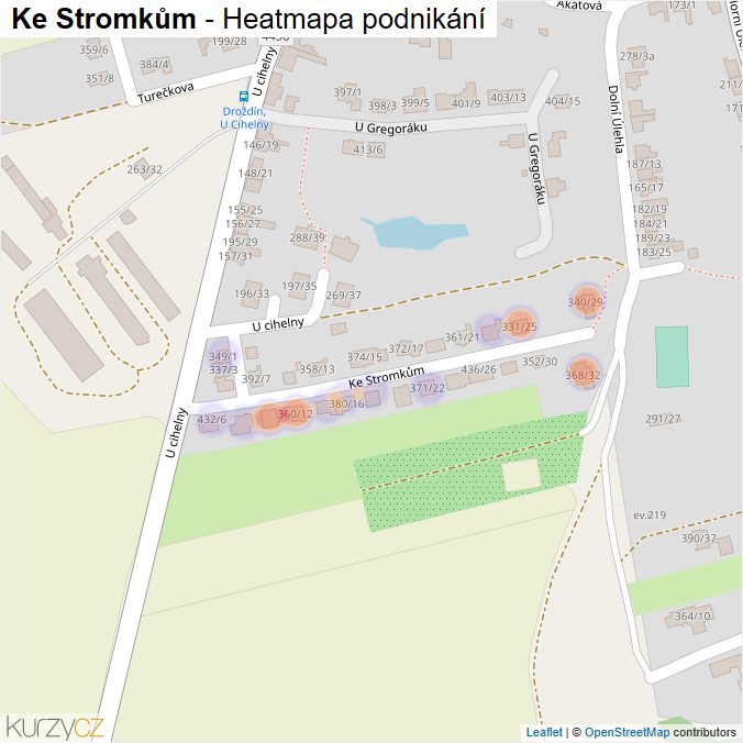 Mapa Ke Stromkům - Firmy v ulici.