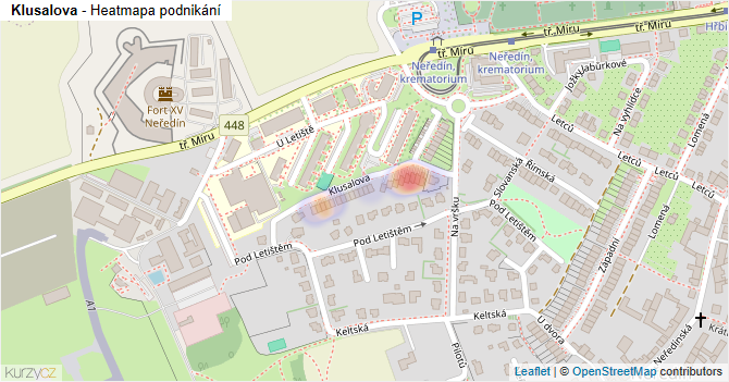 Klusalova - mapa podnikání
