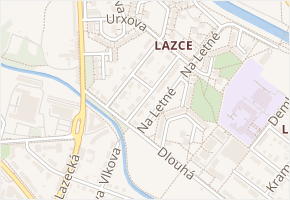 Knechtlova v obci Olomouc - mapa ulice
