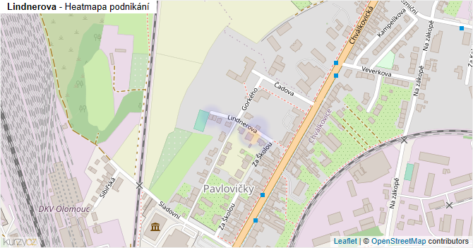 Lindnerova - mapa podnikání