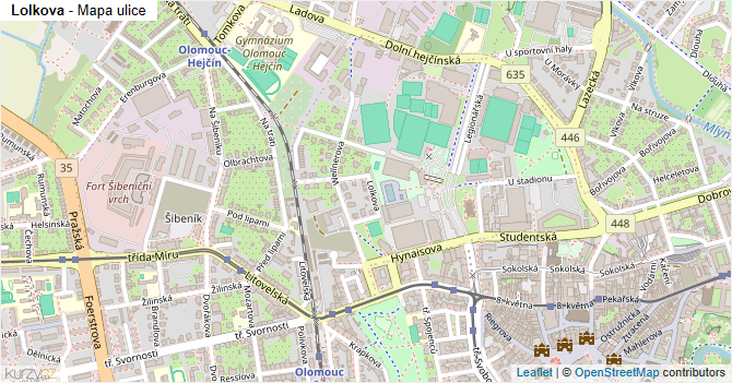 Lolkova - mapa ulice