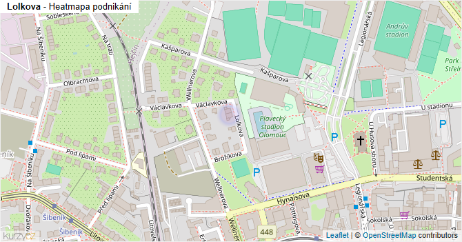 Lolkova - mapa podnikání