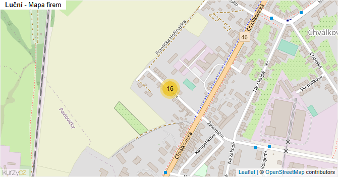 Luční - mapa firem