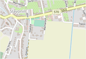 Macharova v obci Olomouc - mapa ulice