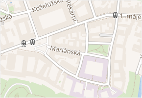 Mariánská v obci Olomouc - mapa ulice