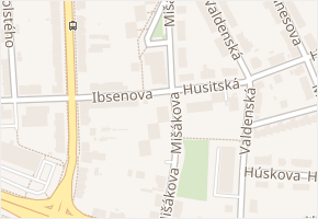 Mišákova v obci Olomouc - mapa ulice