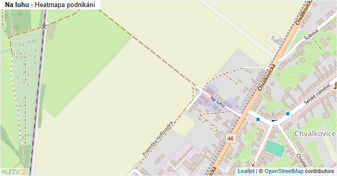 Na luhu - mapa podnikání