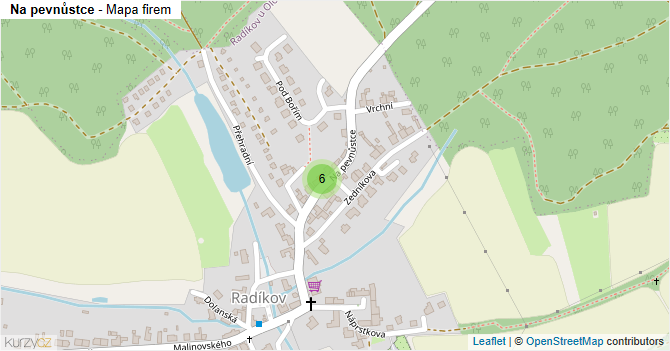 Na pevnůstce - mapa firem