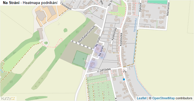 Na Stráni - mapa podnikání