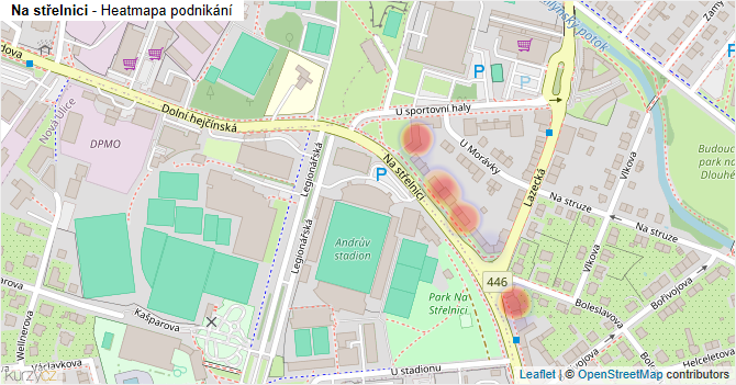 Na střelnici - mapa podnikání