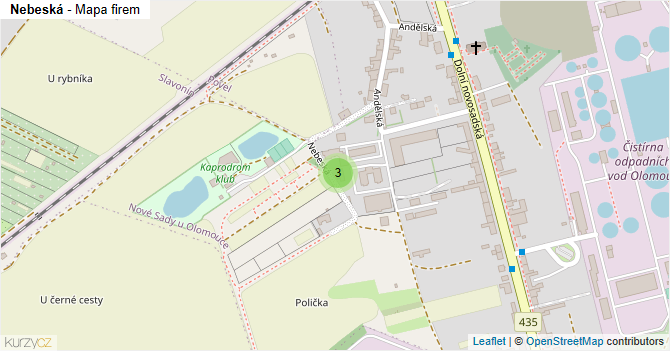 Nebeská - mapa firem