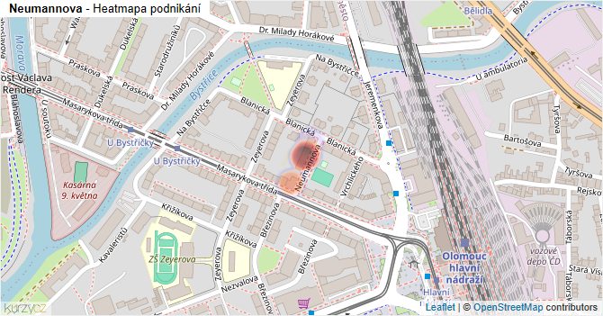 Neumannova - mapa podnikání