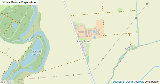 Nový Dvůr - mapa ulice