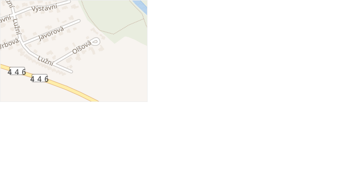 Olšová v obci Olomouc - mapa ulice