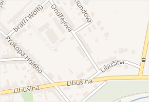 Ondřejova v obci Olomouc - mapa ulice