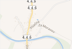 Písečná v obci Olomouc - mapa ulice