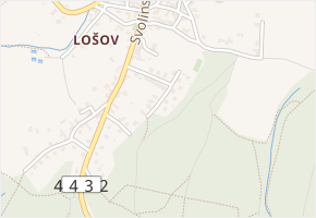 Pod lesem v obci Olomouc - mapa ulice