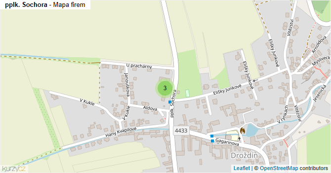 pplk. Sochora - mapa firem