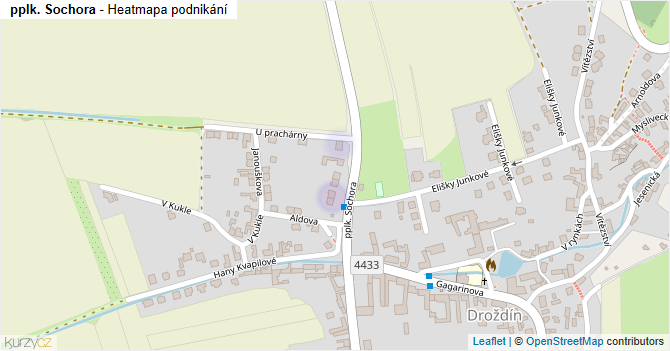 pplk. Sochora - mapa podnikání