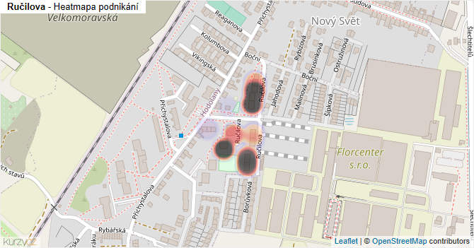 Ručilova - mapa podnikání