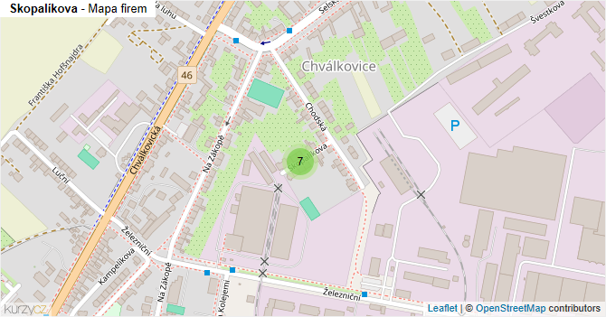 Skopalíkova - mapa firem