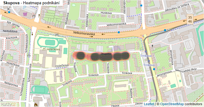 Skupova - mapa podnikání