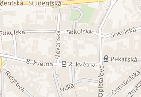 Sokolská v obci Olomouc - mapa ulice