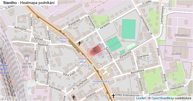 Starého - mapa podnikání