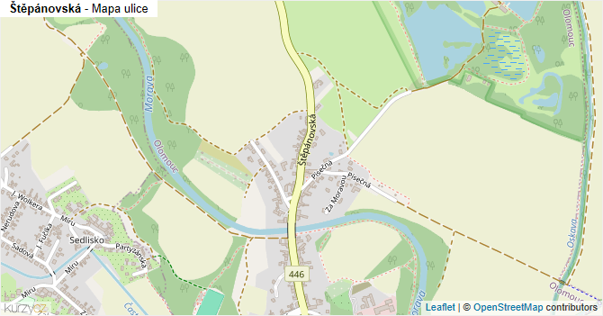 Štěpánovská - mapa ulice