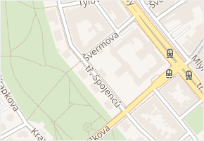 Švermova v obci Olomouc - mapa ulice