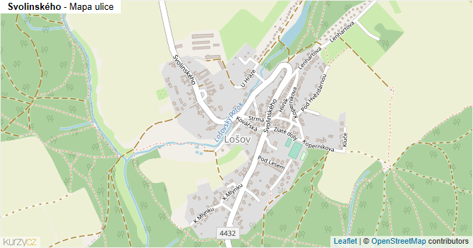 Svolinského - mapa ulice