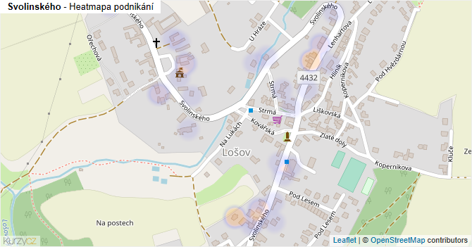 Svolinského - mapa podnikání