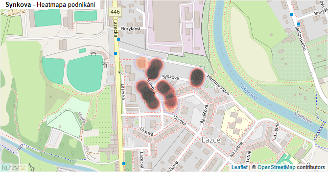 Synkova - mapa podnikání