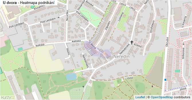 U dvora - mapa podnikání