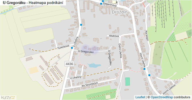 U Gregoráku - mapa podnikání