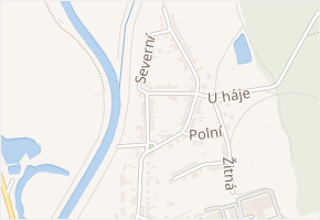 U háje v obci Olomouc - mapa ulice