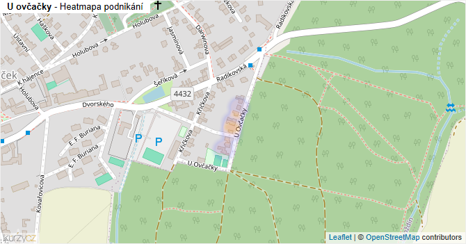 U ovčačky - mapa podnikání
