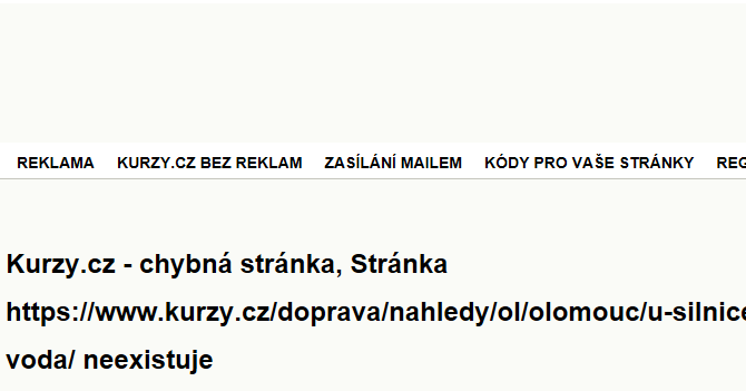 U silnice - záplavové mapy stoleté vody