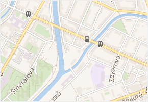 U soutoku v obci Olomouc - mapa ulice