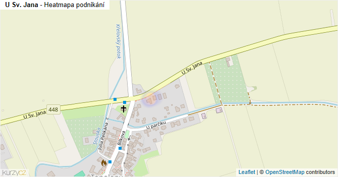 U Sv. Jana - mapa podnikání