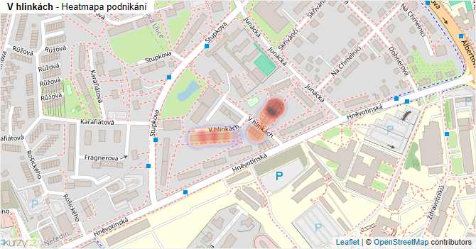 V hlinkách - mapa podnikání