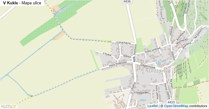 V Kukle - mapa ulice